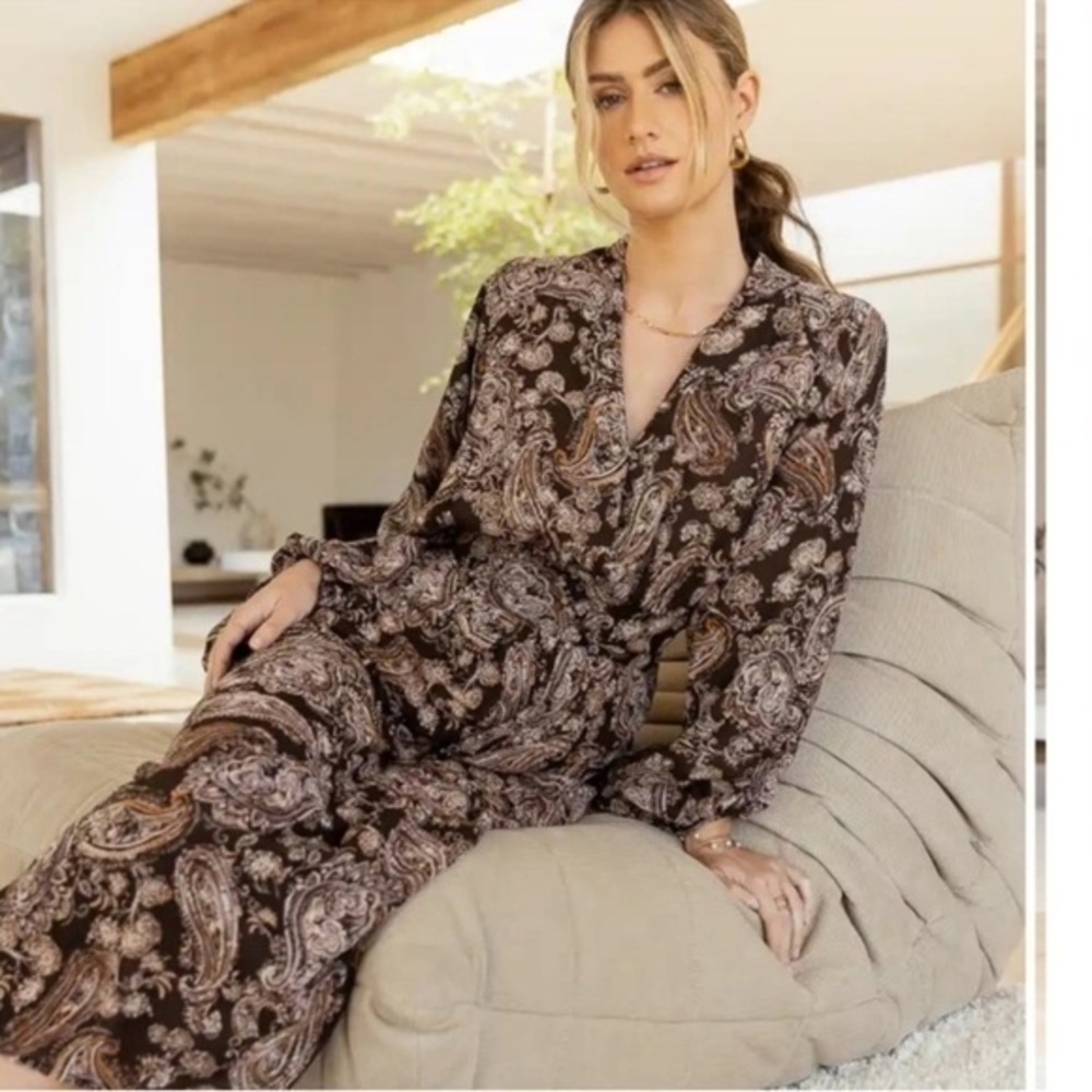 NWT Bohme CHANEY PAISLEY Maxi DRESS